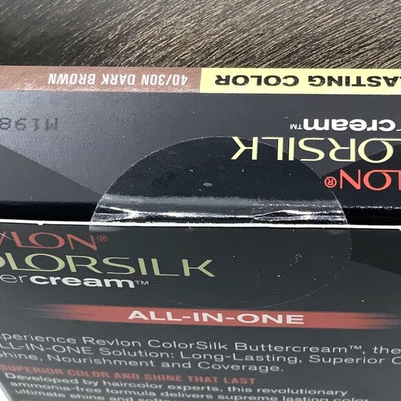 Revlon ColorSilk ButterCream Hair Color Dark Brown 40 30N NEW Unopened - Picture 8 of 8